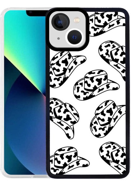 Apple iPhone 13 Kılıf Htstore Htstore Zore M-Fit Desenli Kapak-Hat No5