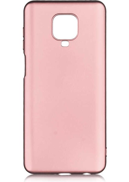 Xiaomi Redmi Note 9 Pro Kılıf Htstore Zore Premier Silikon-Rose Gold