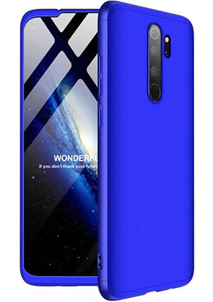 Xiaomi Redmi Note 8 Pro Kılıf Htstore Zore Ays Kapak-Mavi