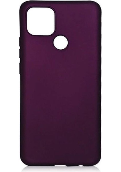Oppo A15 Kılıf Htstore Zore Premier Silikon-Mürdüm