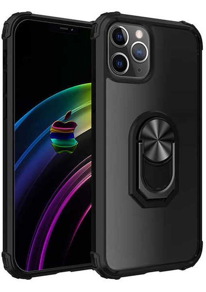 Apple iPhone 12 Pro Max Kılıf Htstore Zore Mola Kapak-Siyah