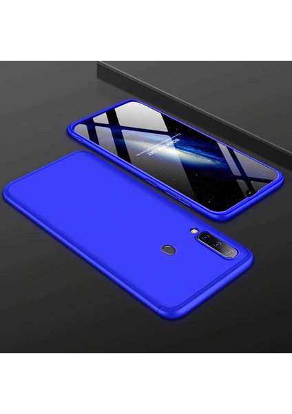 Galaxy A20S Kılıf Htstore Zore Ays Kapak-Mavi