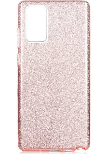 Galaxy Note 20 Kılıf Htstore Zore Shining Silikon-Rose Gold