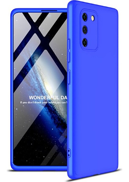 Galaxy A91 (S10 Lite) Kılıf Htstore Zore Ays Kapak-Mavi