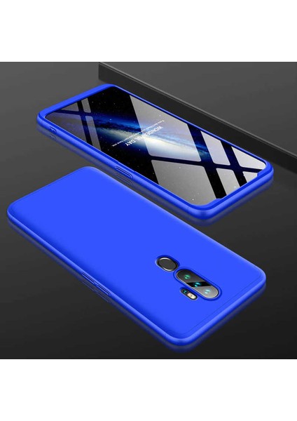 Oppo A5 2020 Kılıf Htstore Zore Ays Kapak-Mavi