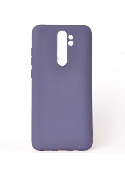 Xiaomi Redmi Note 8 Pro Kılıf Htstore Zore Premier Silikon-Lacivert