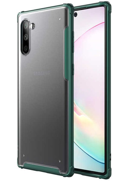 Galaxy Note 10 Kılıf Htstore Zore Volks Silikon-Koyu Yeşil