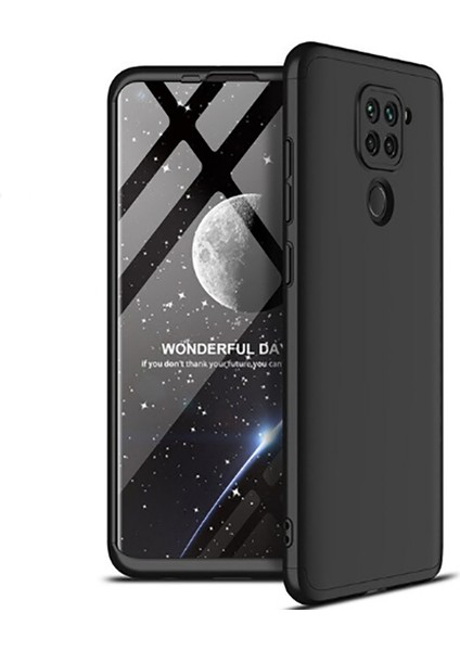 Xiaomi Redmi Note 9 Kılıf Htstore Zore Ays Kapak-Siyah