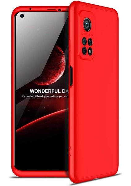 Xiaomi Mi 10T 5g Kılıf Htstore Zore Ays Kapak-Kırmızı
