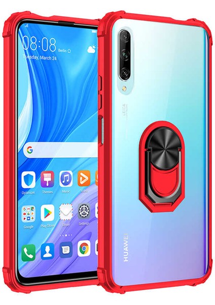 Huawei P Smart Pro 2019 Kılıf Htstore Zore Mola Kapak-Kırmızı