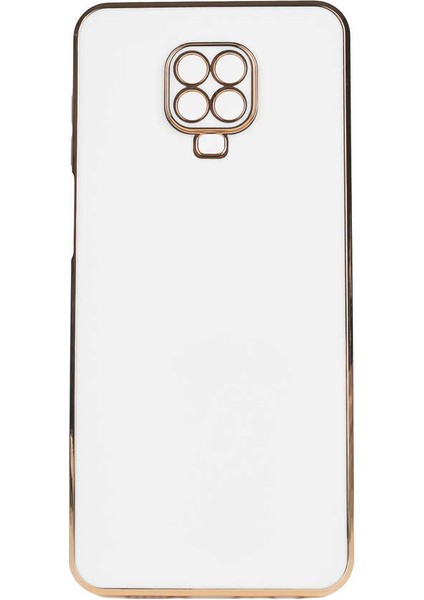 Xiaomi Redmi Note 9s Kılıf Htstore Htstore Zore Bark Kapak-Beyaz