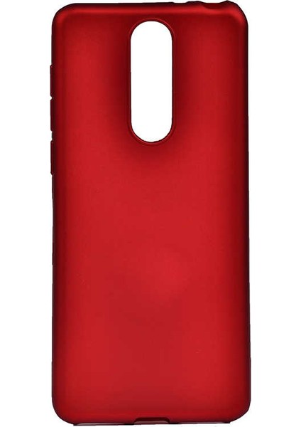Alcatel 3 2019 Kılıf Htstore Zore Premier Silikon-Kırmızı