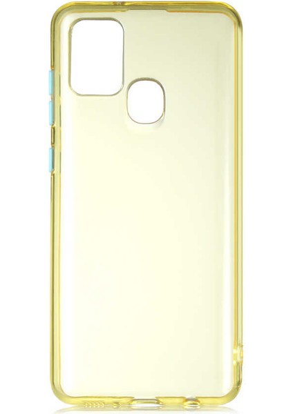 Galaxy A21S Kılıf Htstore Zore Bistro Kapak-Sarı