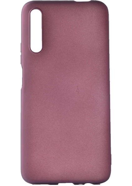Huawei P Smart Pro 2019 Kılıf Htstore Zore Premier Silikon-Mürdüm
