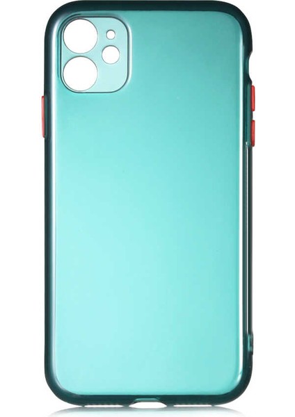 Apple iPhone 11 Kılıf Htstore Zore Bistro Kapak-Koyu Yeşil