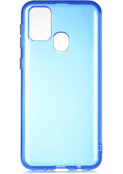 Galaxy M31 Kılıf Htstore Zore Bistro Kapak-Mavi