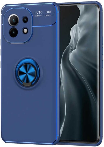 Xiaomi Mi 11 Kılıf Htstore Zore Ravel Silikon-Mavi