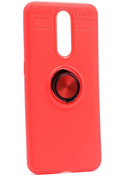 Oppo RX17 Pro Kılıf Htstore Zore Ravel Silikon-Kırmızı