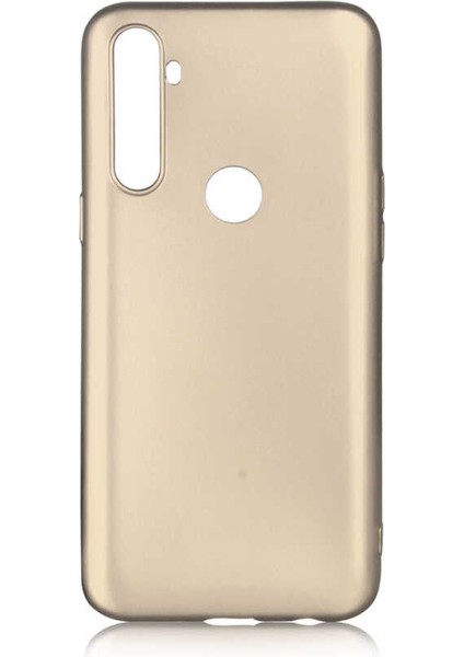 Realme C3 Kılıf Htstore Zore Premier Silikon-Gold