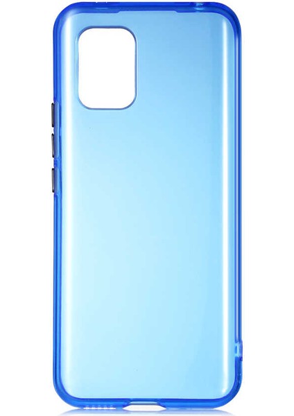 Xiaomi Mi 10 Lite Kılıf Htstore Zore Bistro Kapak-Mavi