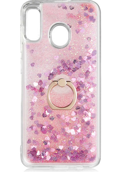 Galaxy A20 Kılıf Htstore Zore Milce Kapak-Pembe