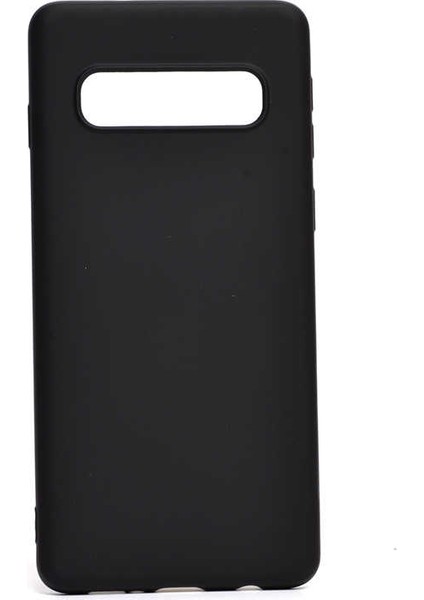 Galaxy S10 Kılıf Htstore Zore Inci Silikon-Siyah