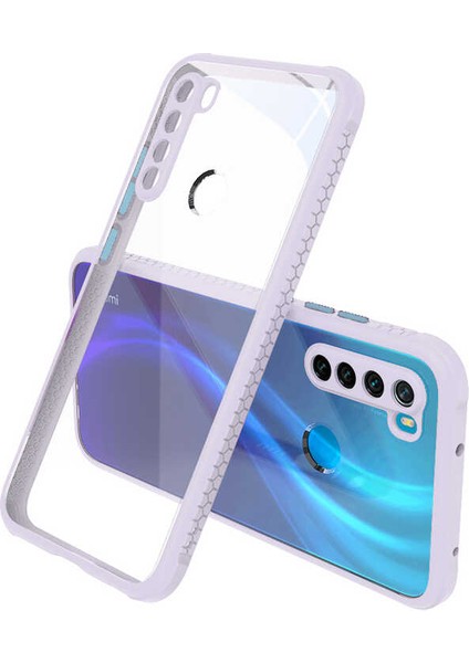 Xiaomi Redmi Note 8 Kılıf ​​htstore Zore Kaff Kapak-Mor