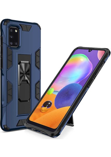 Galaxy A31 Kılıf Htstore Zore Volve Kapak-Lacivert