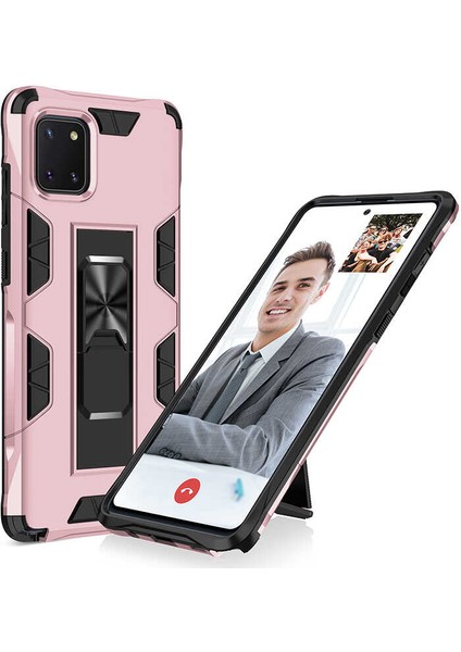 Galaxy A81 (Note 10 Lite) Kılıf Htstore Zore Volve Kapak-Rose Gold