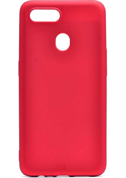 Oppo Ax7 Kılıf Htstore Zore Premier Silikon-Kırmızı
