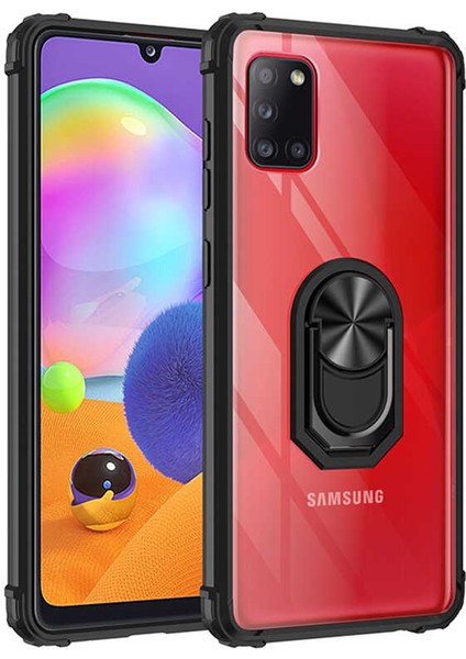 Galaxy A31 Kılıf Htstore Zore Mola Kapak-Siyah