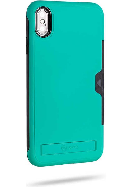 Apple iPhone Xs Max 6.5 Kılıf Roar Awesome Hybrid Case-Turkuaz