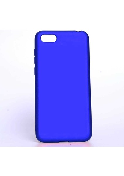 Huawei Y5 2018 Kılıf Htstore Zore Premier Silikon-Saks Mavi