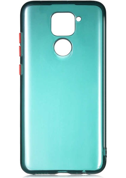 Xiaomi Redmi Note 9 Kılıf Htstore Zore Bistro Kapak-Koyu Yeşil