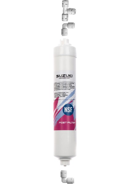 Suzukı Technology Tüm Su Arıtma Cihazlarına Uyumlu Tatlandırıcı Post Karbon Filtre