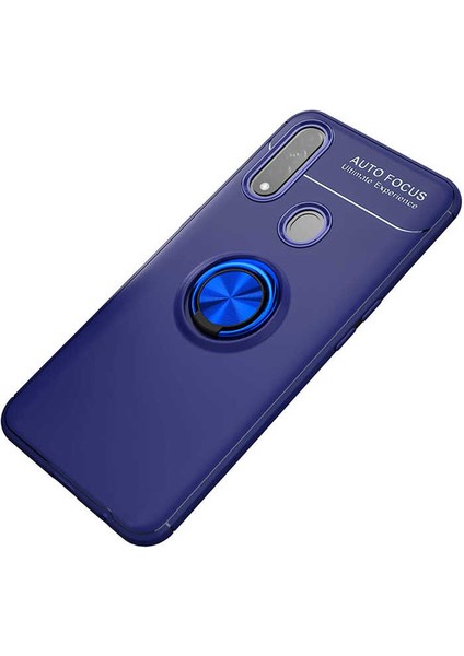 Oppo A31 Kılıf Htstore Zore Ravel Silikon-Mavi