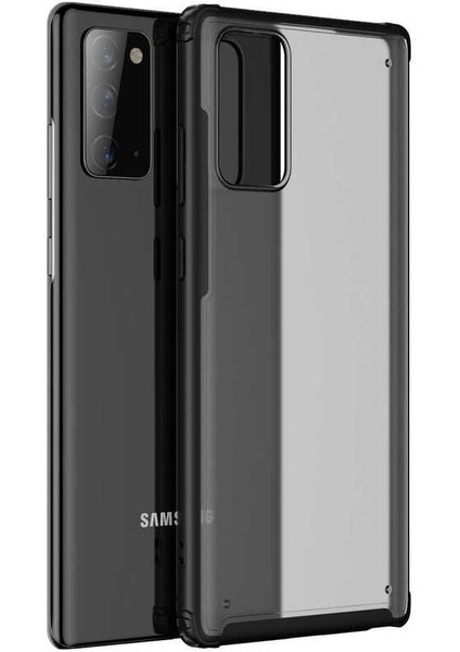 Galaxy Note 20 Kılıf Htstore Zore Volks Silikon-Siyah