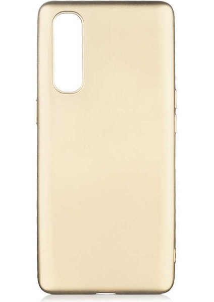 Oppo Reno 3 Pro 5g Kılıf Htstore Zore Premier Silikon-Gold
