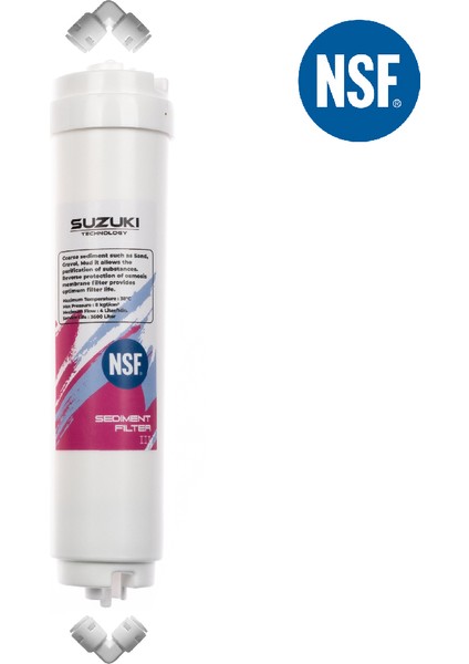 Suzukı Technology 12 Inç Kapalı Kasa Su Arıtma Cihazı Ön Filtre Takımı (3'lü) modelleri