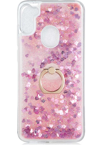 Galaxy M11 Kılıf Htstore Zore Milce Kapak-Pembe