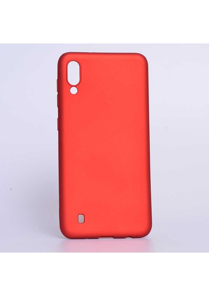 Galaxy M10 Kılıf Htstore Zore Premier Silikon-Kırmızı