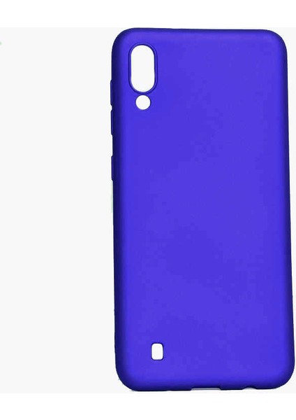Samsung Galaxy M10 Kılıf Htstore Htstore Zore Premier Silikon Kapak-Saks Mavi