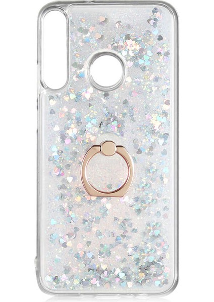 Huawei P40 Lite E Kılıf Htstore Zore Milce Kapak-Gümüş