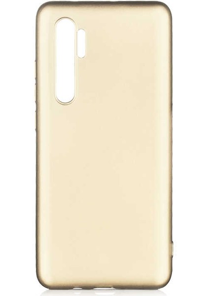 Xiaomi Mi Note 10 Lite Kılıf Htstore Zore Premier Silikon-Gold