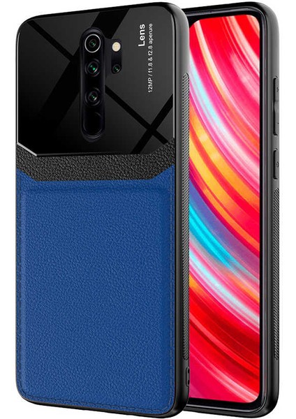 Xiaomi Redmi Note 8 Pro Kılıf ​htstore Zore Emiks Kapak-Lacivert