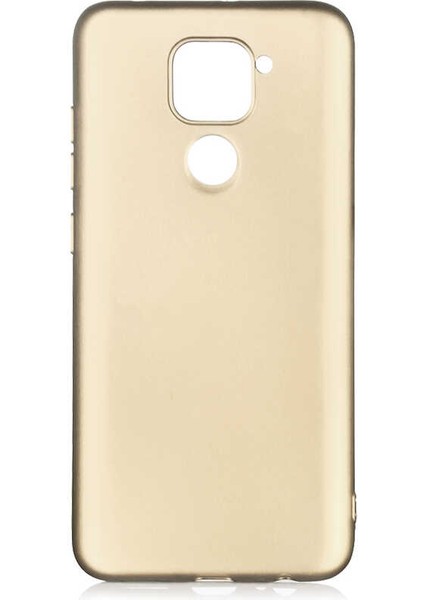 Xiaomi Redmi Note 9 Kılıf Htstore Zore Premier Silikon-Gold