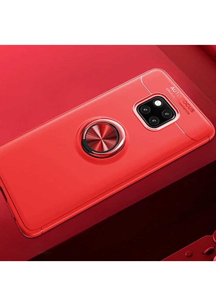 Huawei Mate 20 Pro Kılıf Htstore Zore Ravel Silikon-Kırmızı