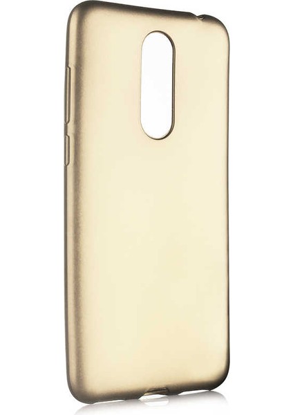 Meizu M6T Kılıf Htstore Zore Premier Silikon-Gold