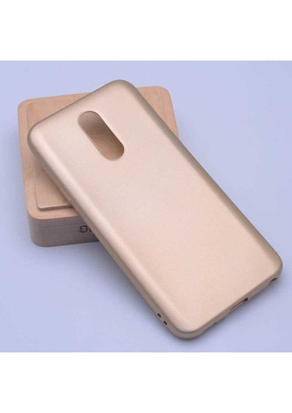 Lg Q Stylus Kılıf Htstore Zore Premier Silikon-Gold