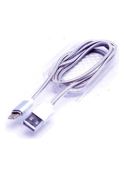 Zore Metal Manyetic Uçlu Lightning USB Kablo-Gri